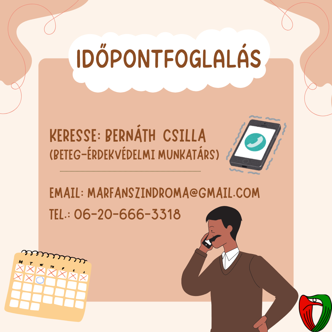 Id�pontfoglal�s telefonon vagy emailben lehets�ges Bern�th Csill�n�l (beteg-�rdekv�delmi munkat�rs).